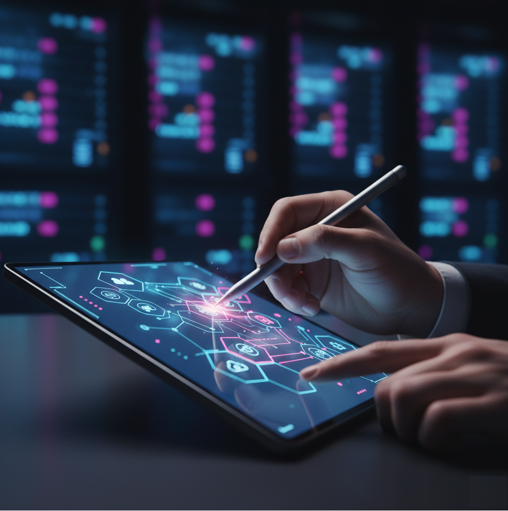 Engineers discussing cloud system design